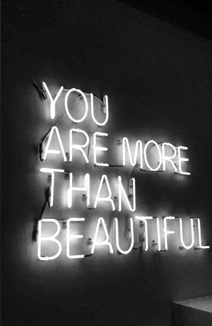 you are more then beautiful neon sign