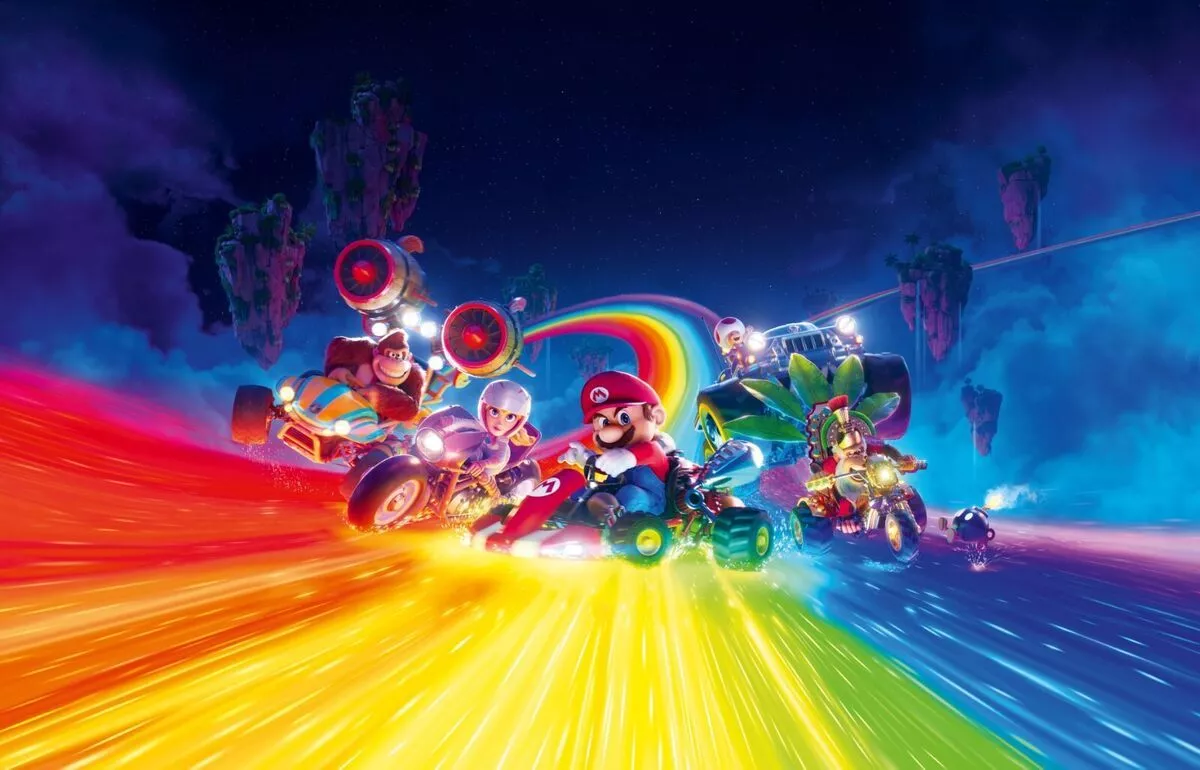 Art Waĺl Mural Super Mario Bros Kids