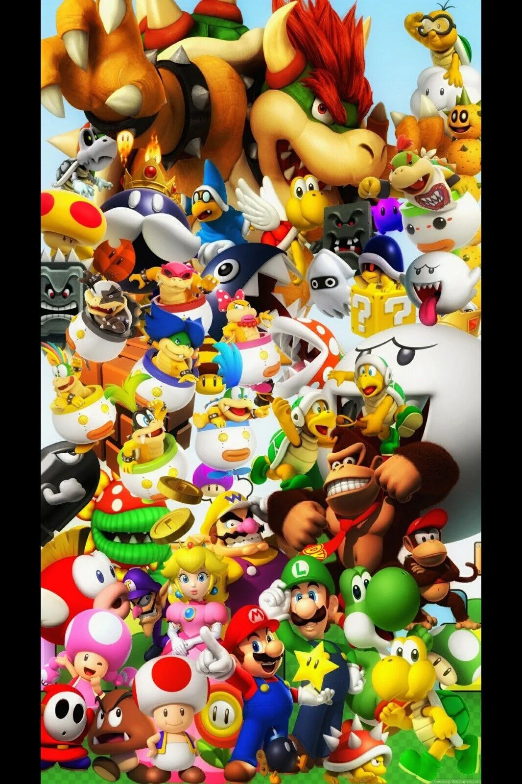 Poster Mario Nintendo Video Game Poster Retro Gamer Wall Art