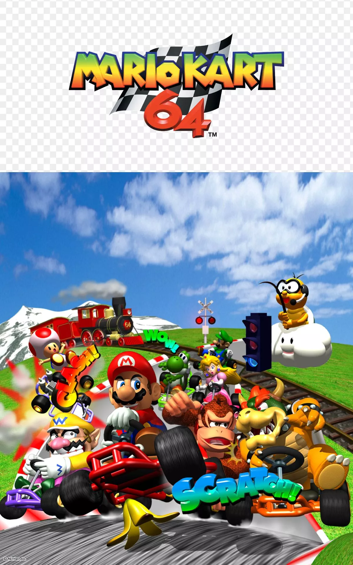 Wallpaper։ Mario Kart 64™, Nintendo