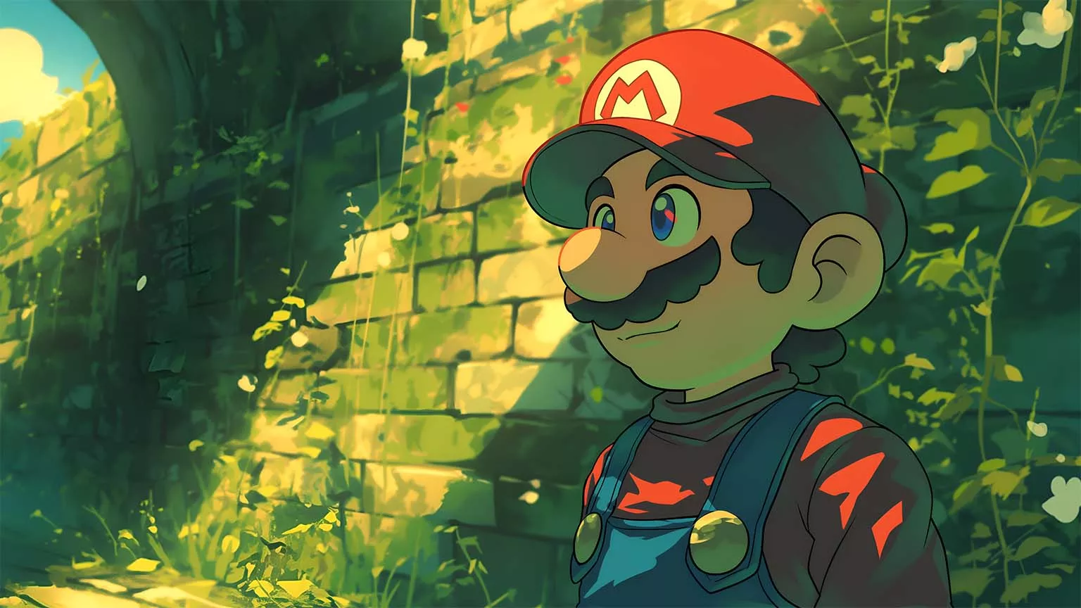 Super Mario Anime Style Desktop