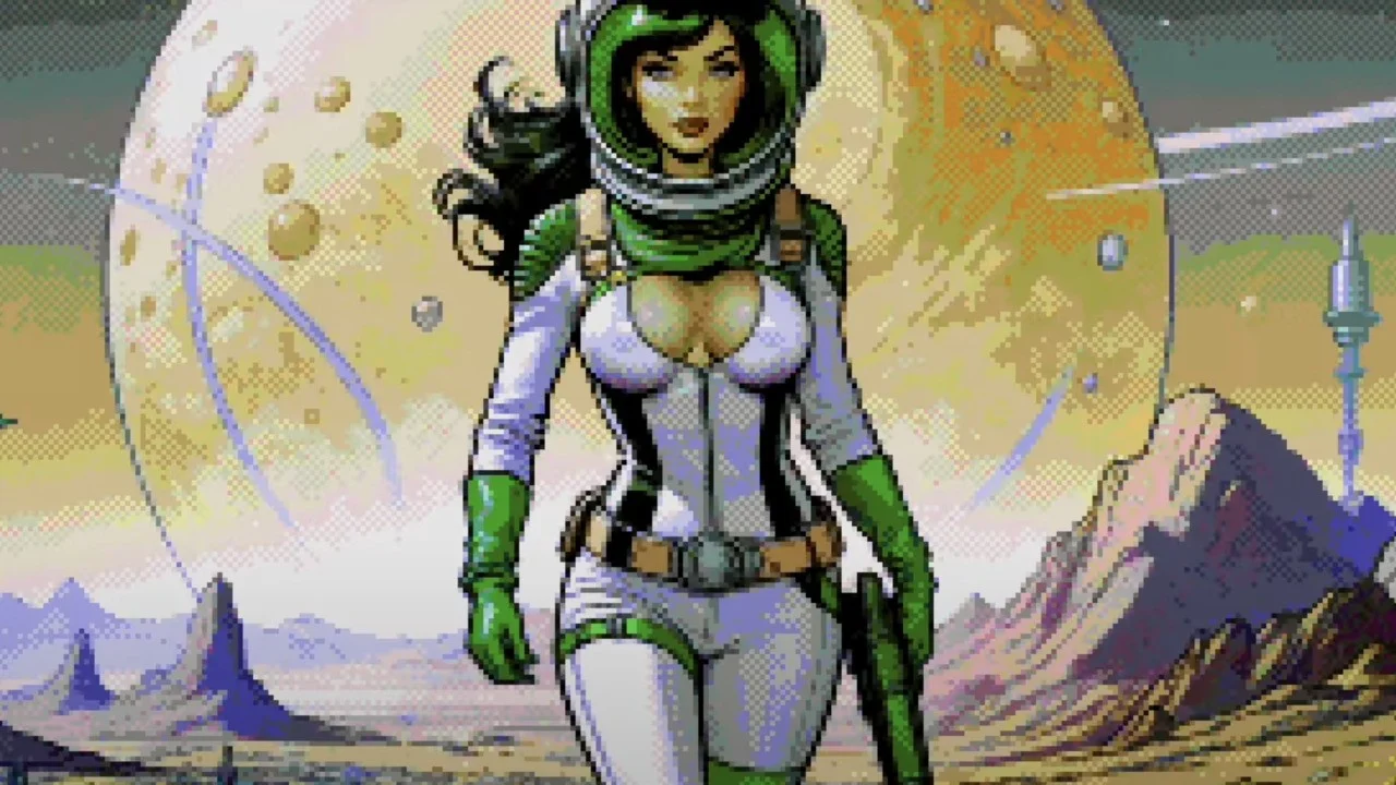 Retro Indie Title Moons of Darsalon