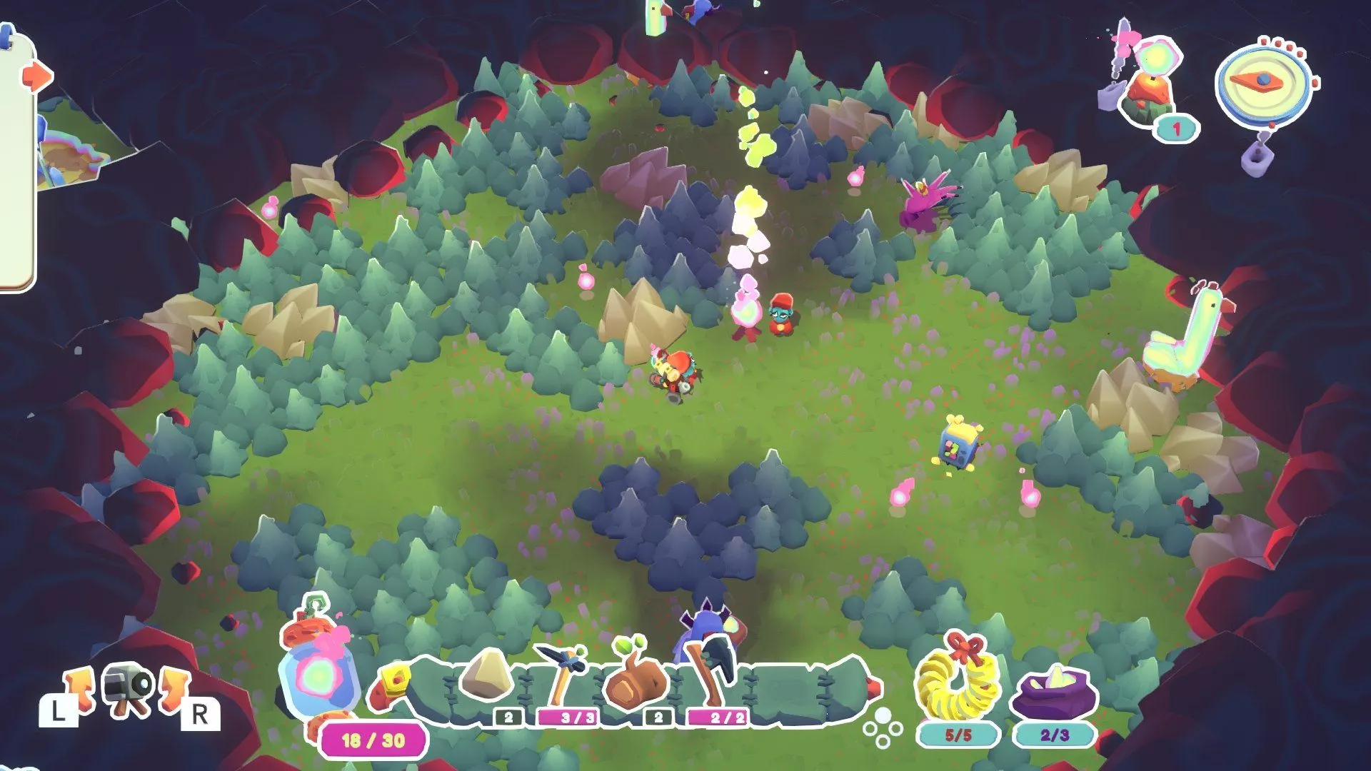 Cozy exploration game Into