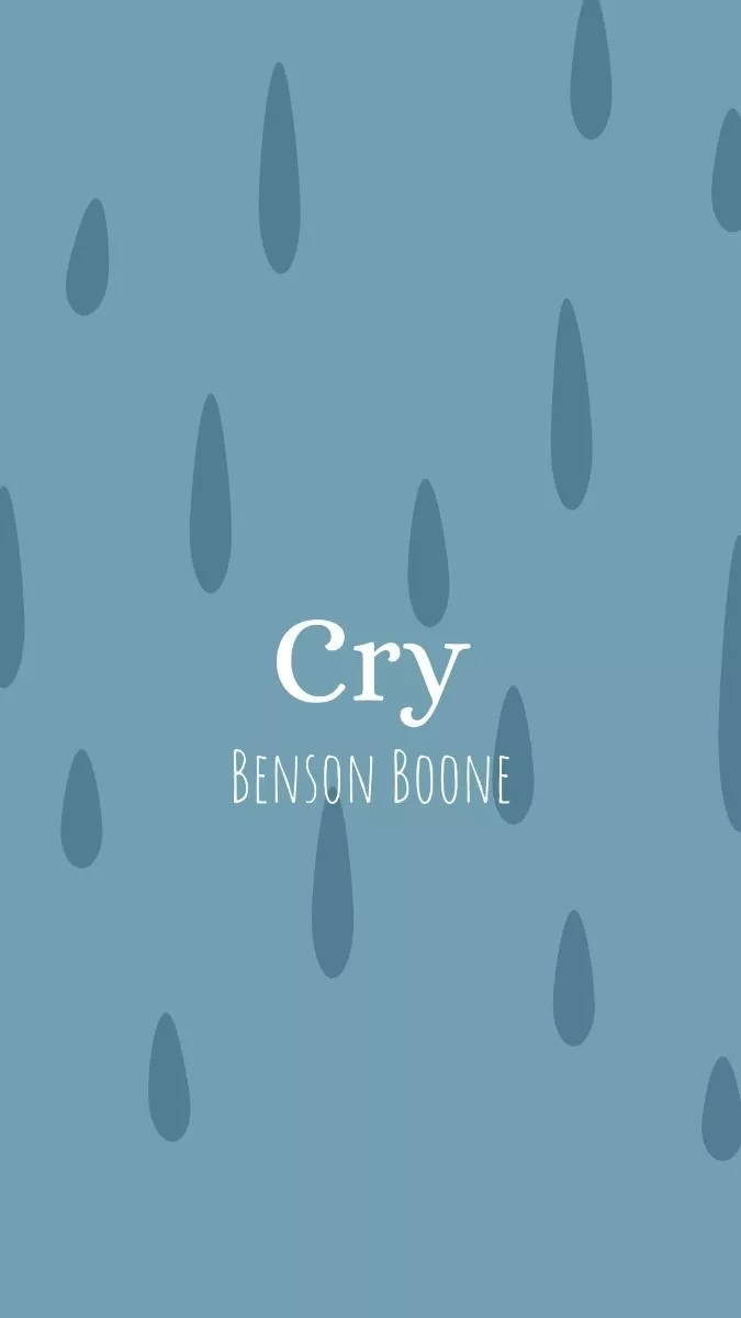 Benson Boone Cry Wallpaper made by me<3
