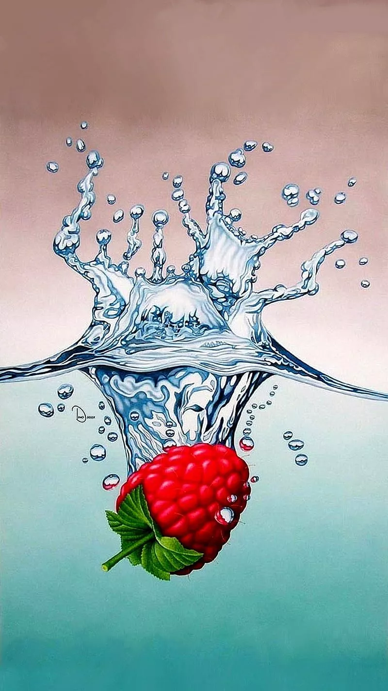 HD water fruit wallpaper