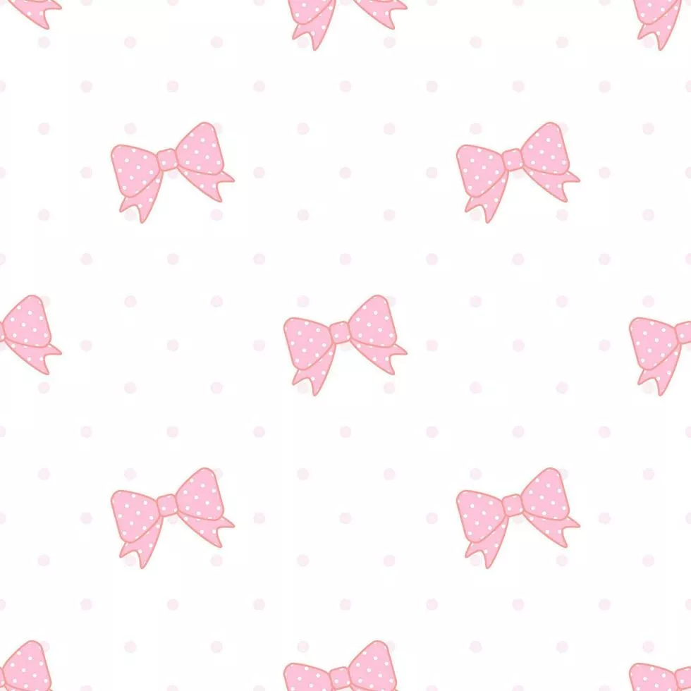 Cute pink bow seamless pattern