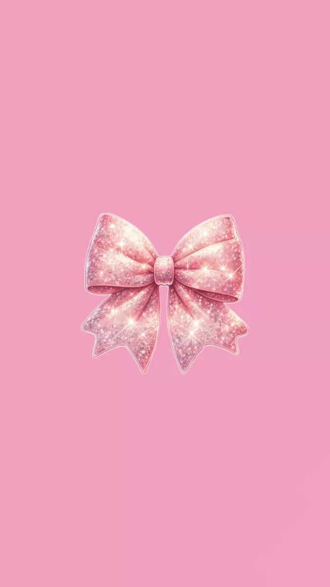 Wallpaper pink bow