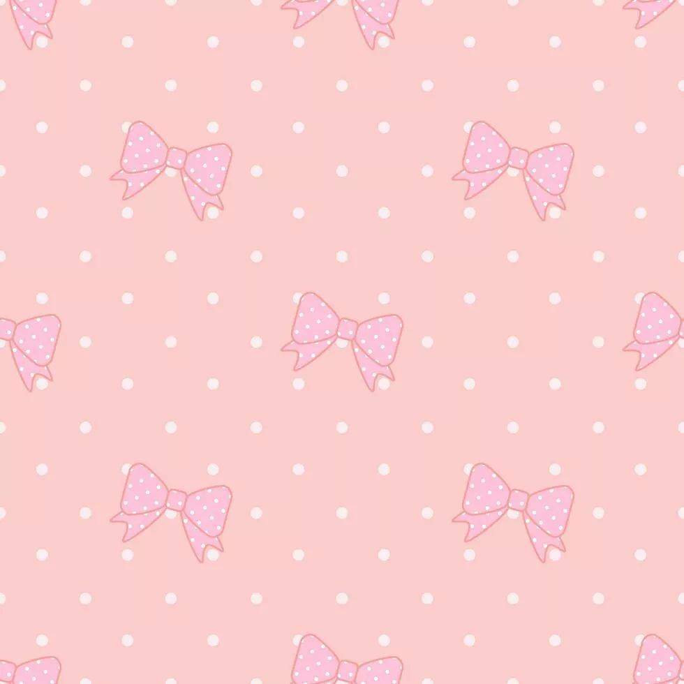 Cute seamless bow pattern with white