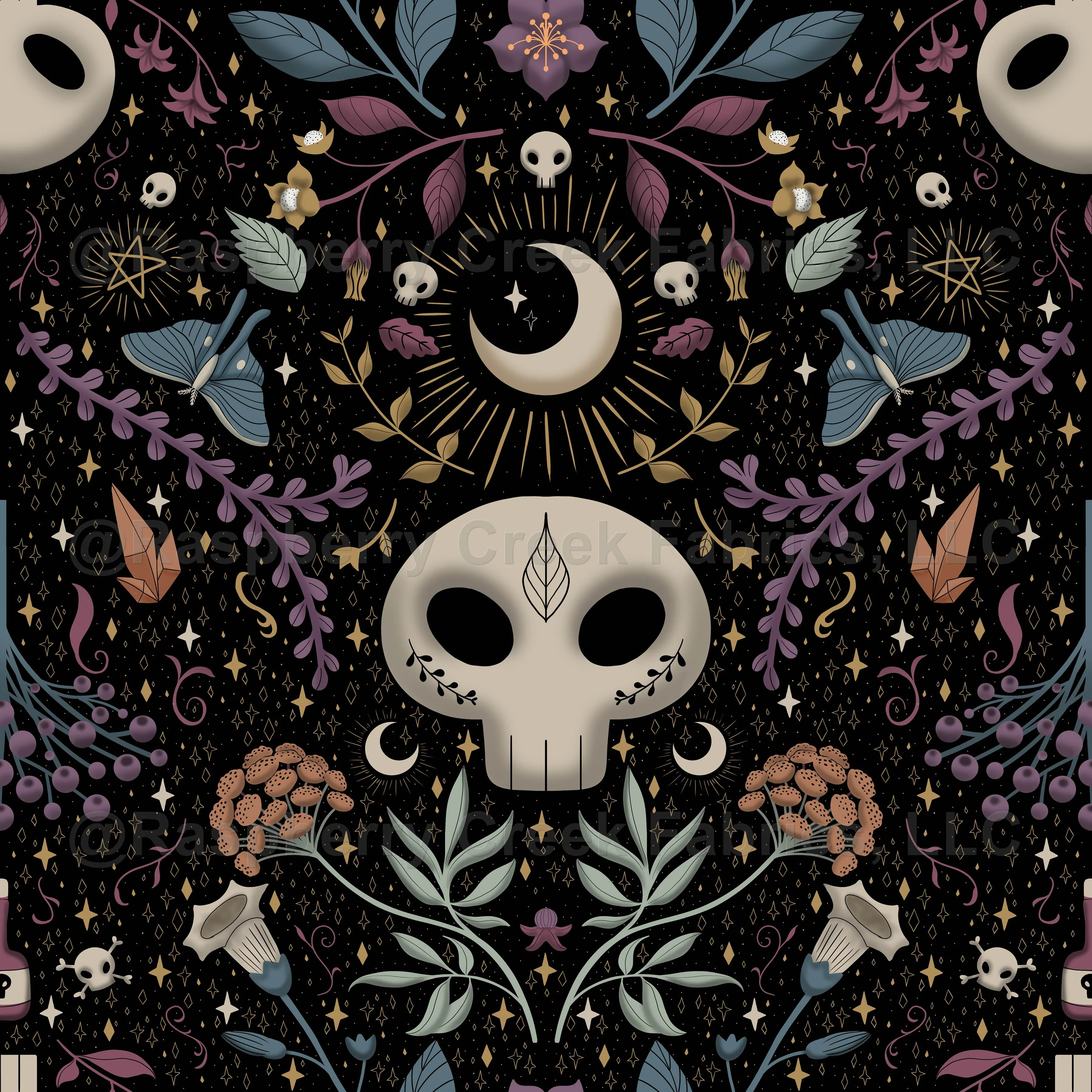 Whimsigothic black wallpaper Wallpaper