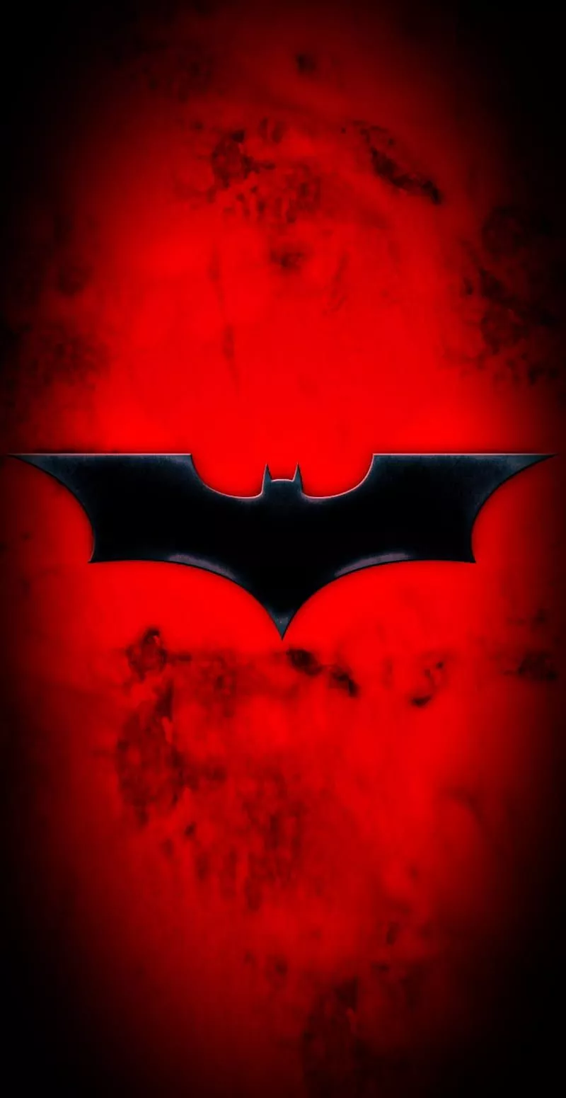 Batman red, batman, logo, red, HD phone