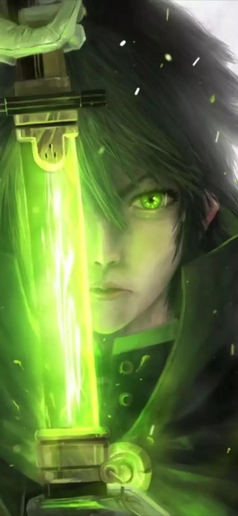 Cool Anime for Phone, Green Anime Girl, HD phone wallpaper