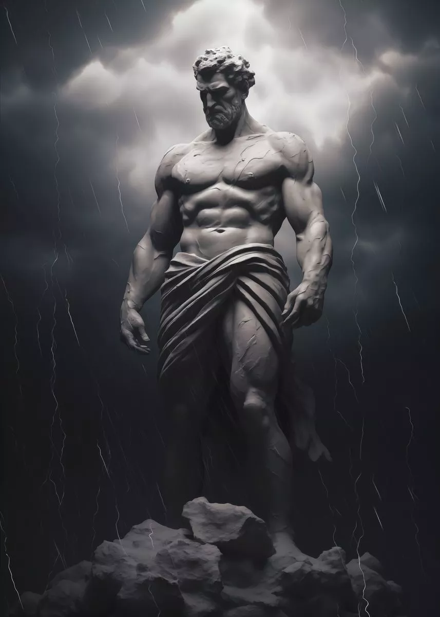 Fearless Greek God Gym Bro' Poster