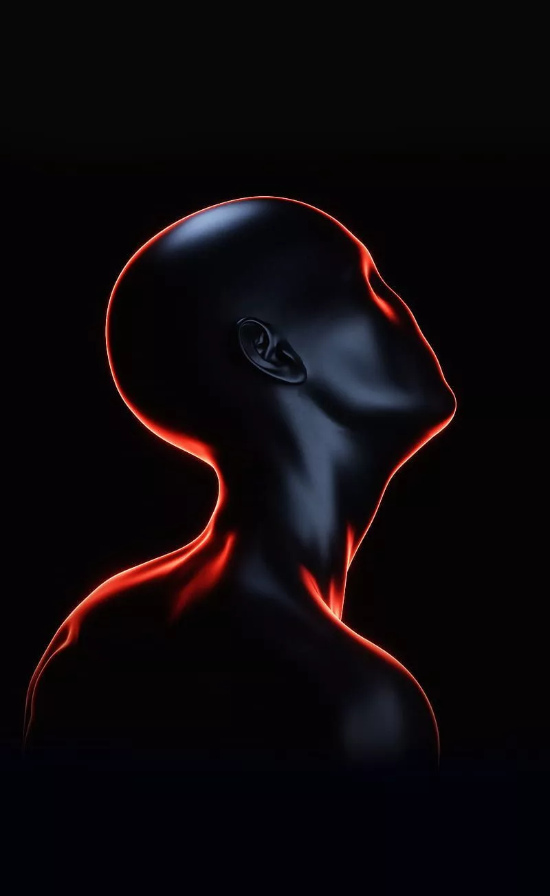 Black to basic, 3D, Auguste, artist, artwork, c4d, character, dark, digital, HD phone wallpaper