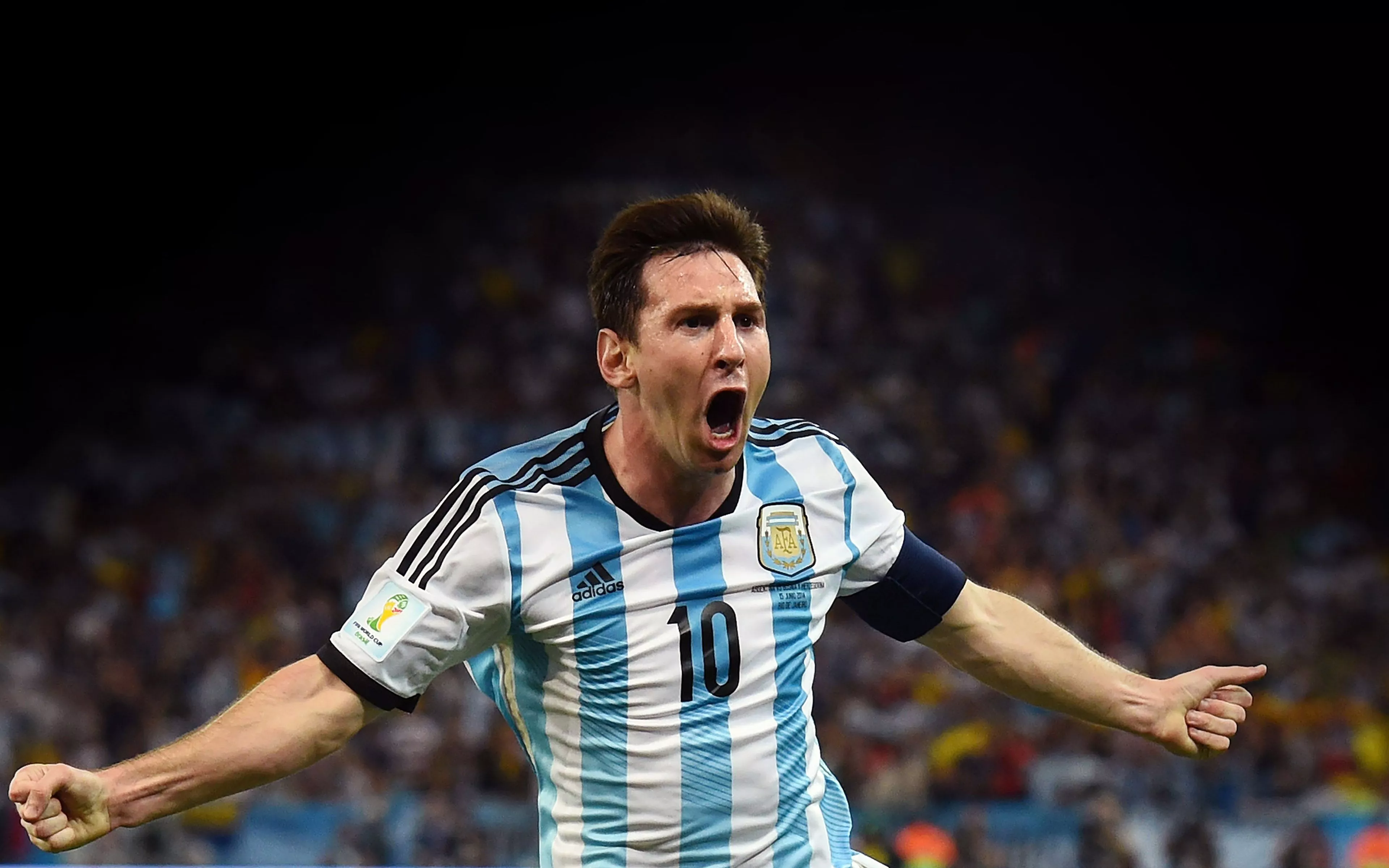 Messi Brazil Worldcup Goal Face