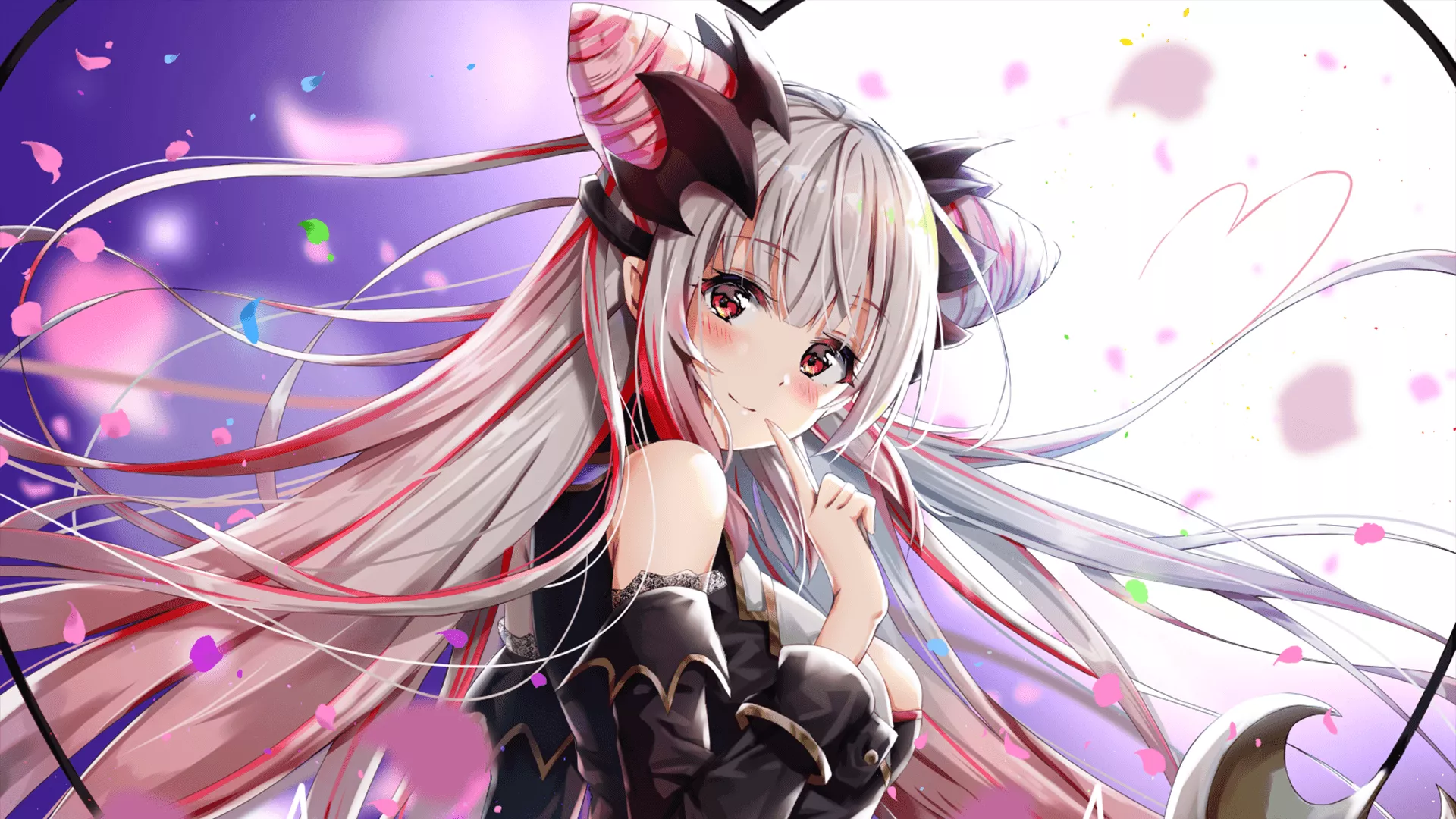 Haired Anime Girl HD Wallpaper