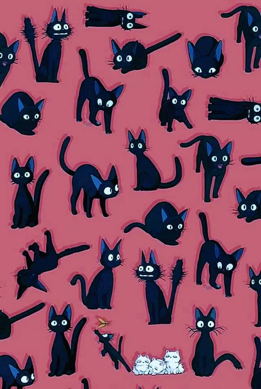 Download Adorable Jiji Cat Illustration