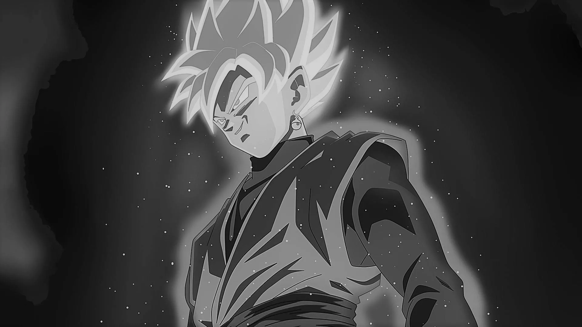 Goku Black And White Wallpaper