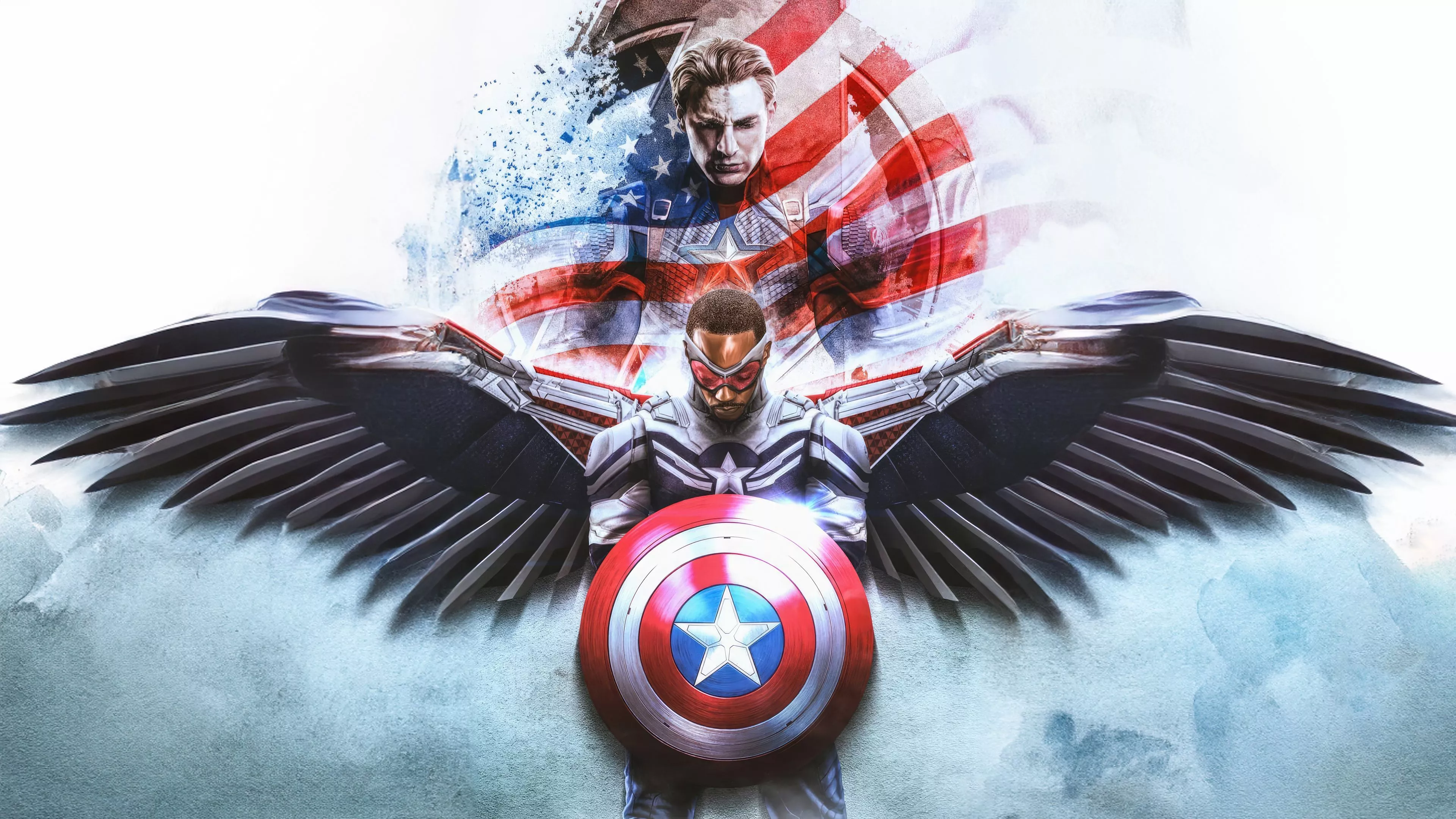 Captain America Leading The Brave New