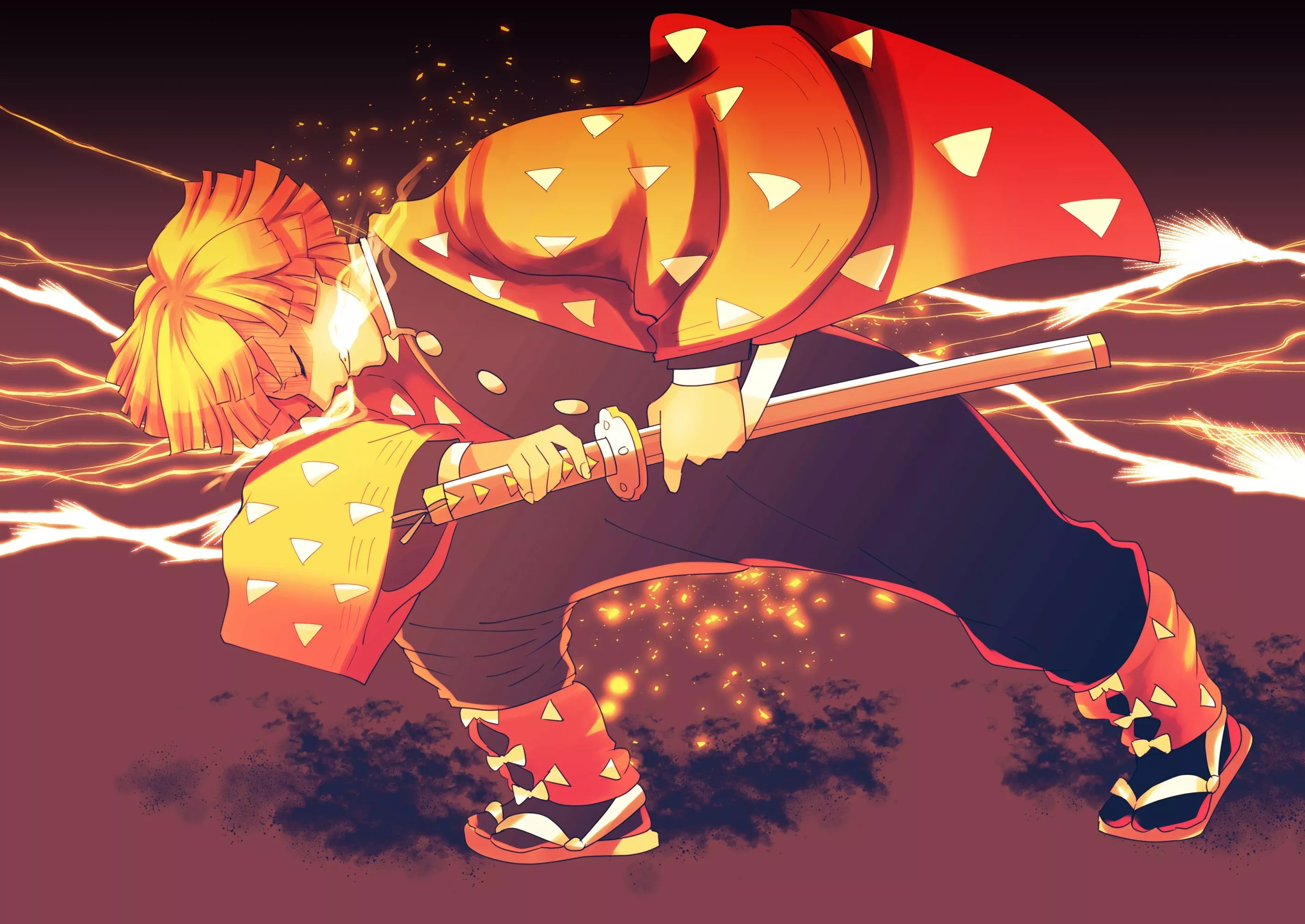 Download Zenitsu Agatsuma Anime Demon