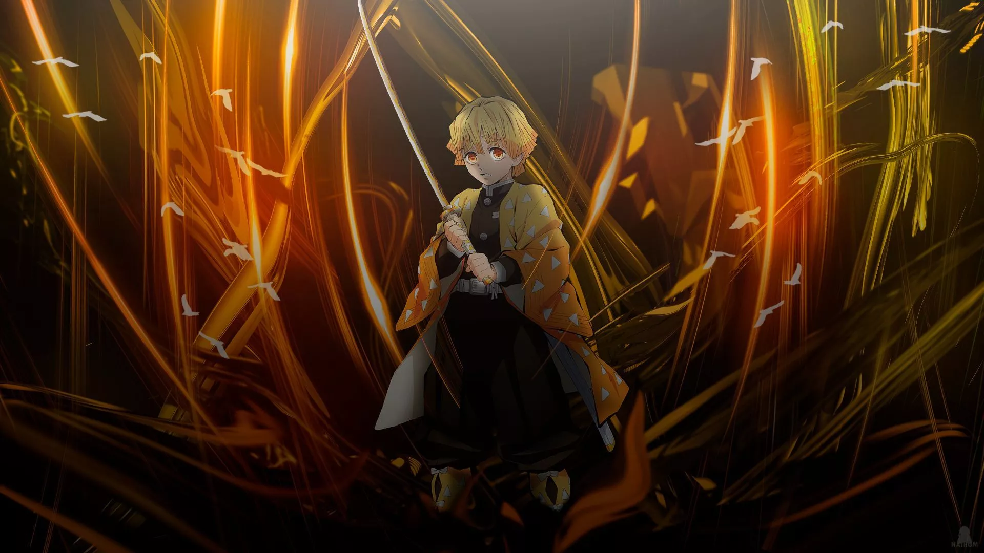 Download Zenitsu Agatsuma wallpaper