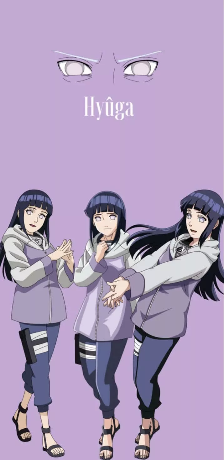 Hinata Uzumaki Hyuga Purple Wallpaper