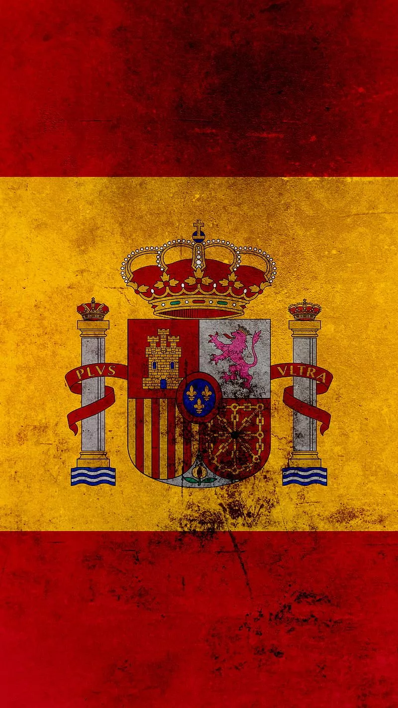 Spain, flag, flag, grunge, spain, HD