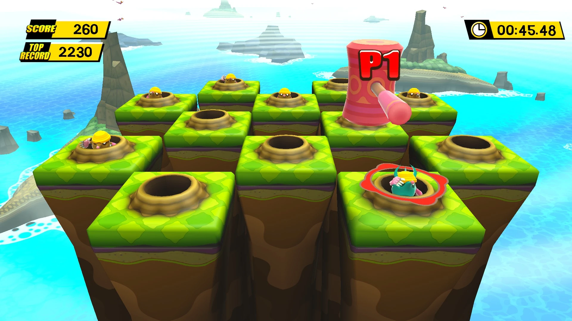 Whack A Mole. Super Monkey Ball