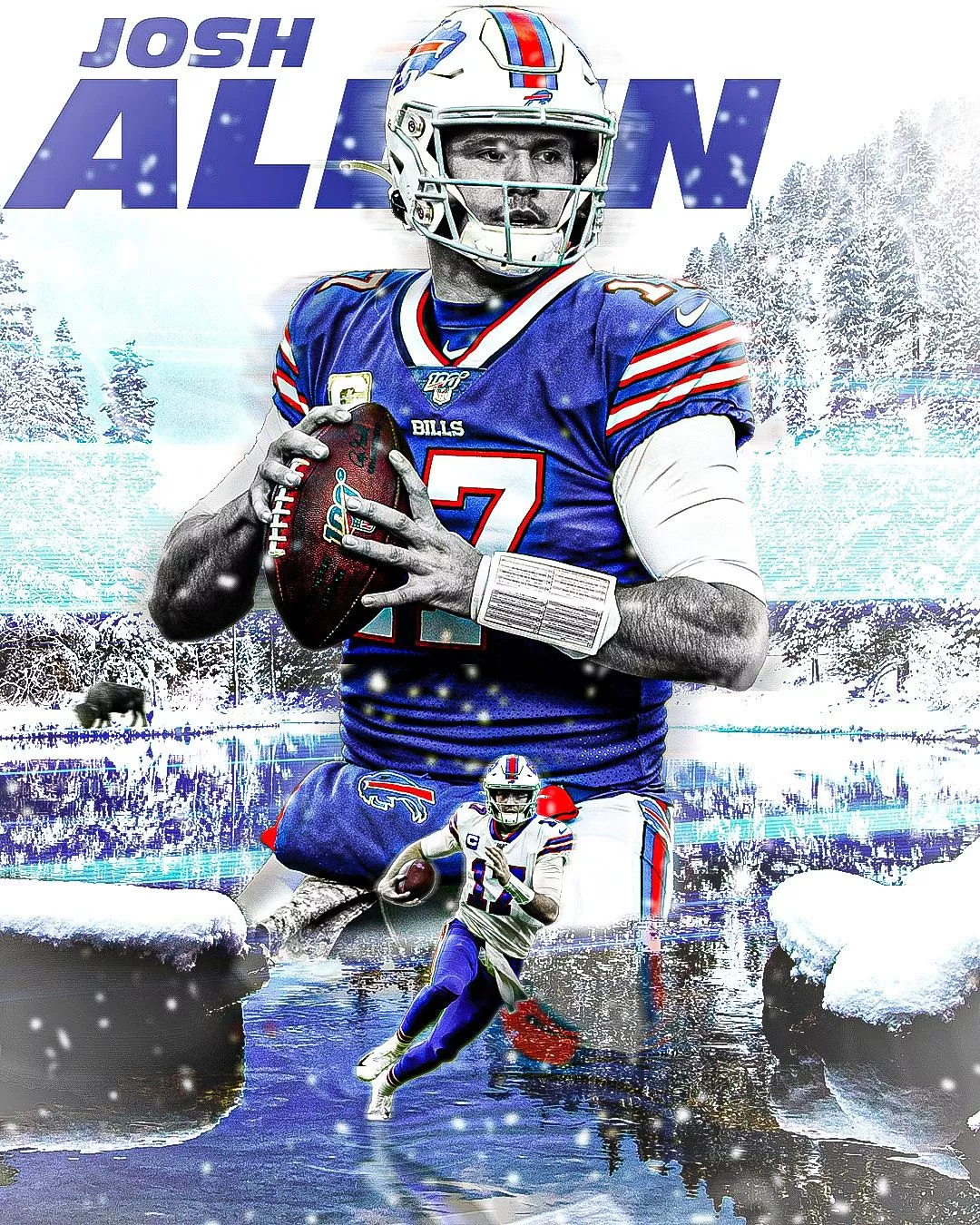 Josh Allen Premium HD Wallpaper