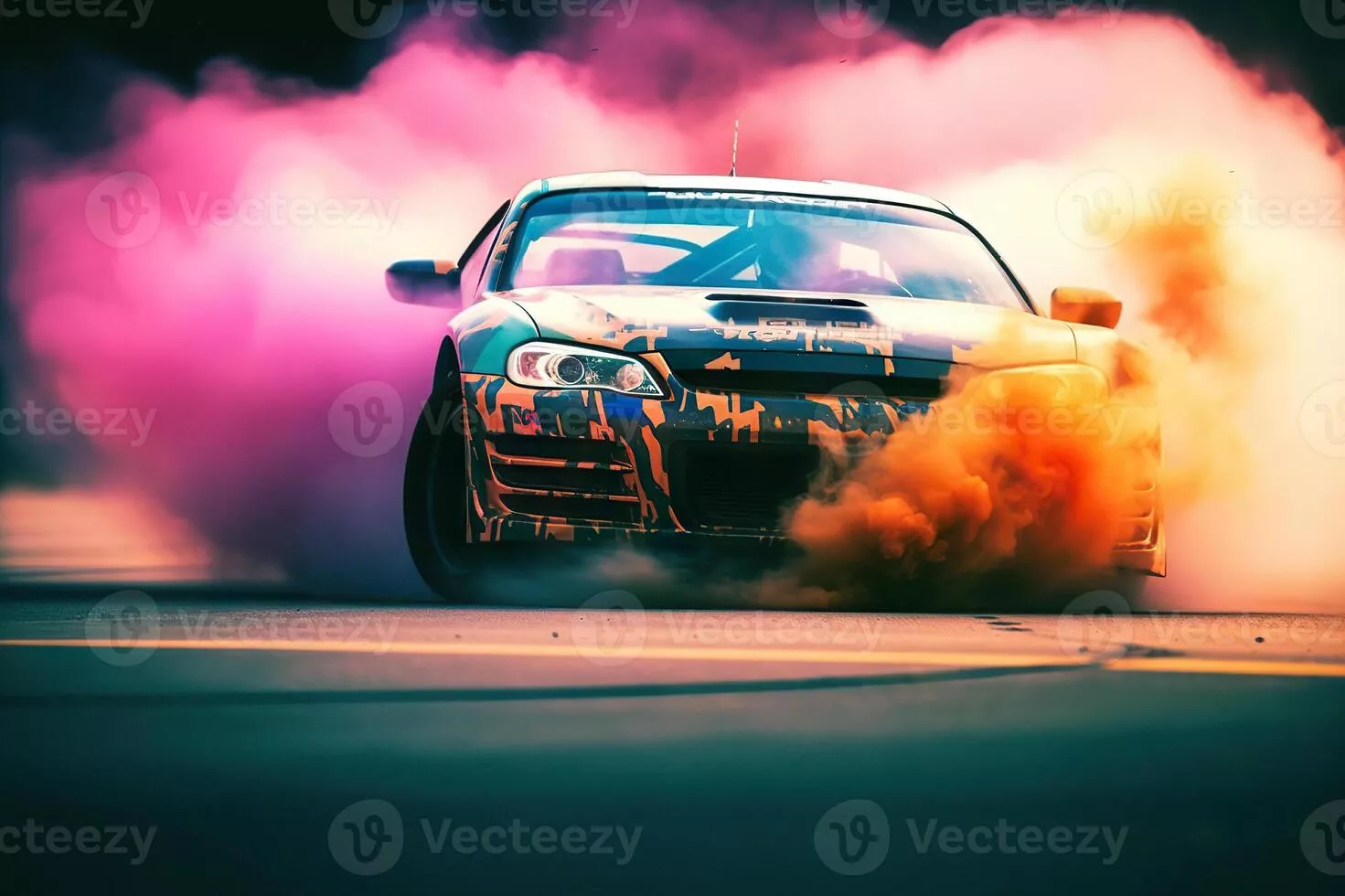 Race Car Smoke Image