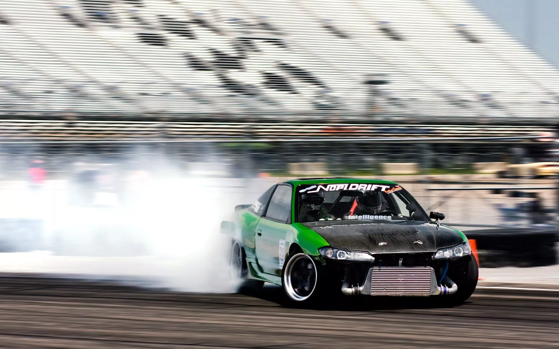 Smoke Drift Racing Sports HD Wallpaper