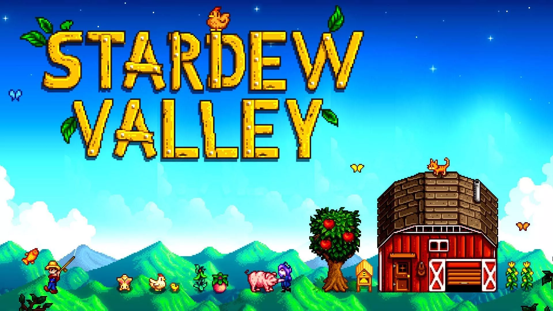 2d Stardew Valley Game Logo Poster