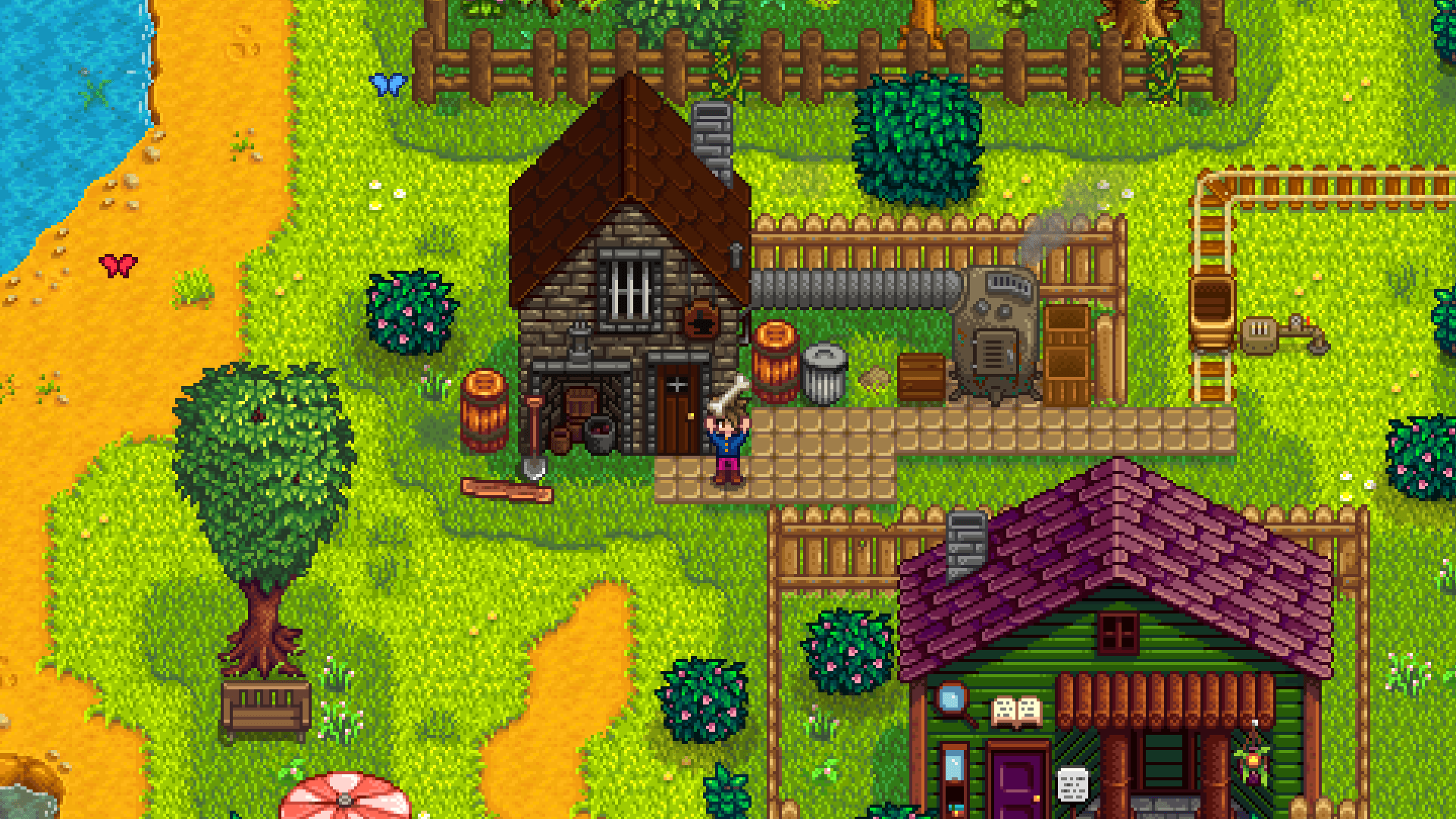 Vibrant Stardew Valley HD Farm Wallpaper