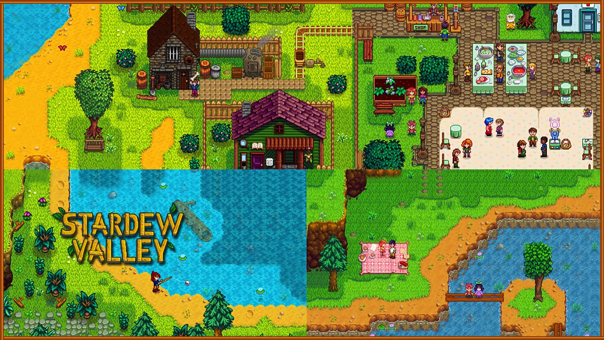 Stardew Valley Game Scenery HD Wallpaper
