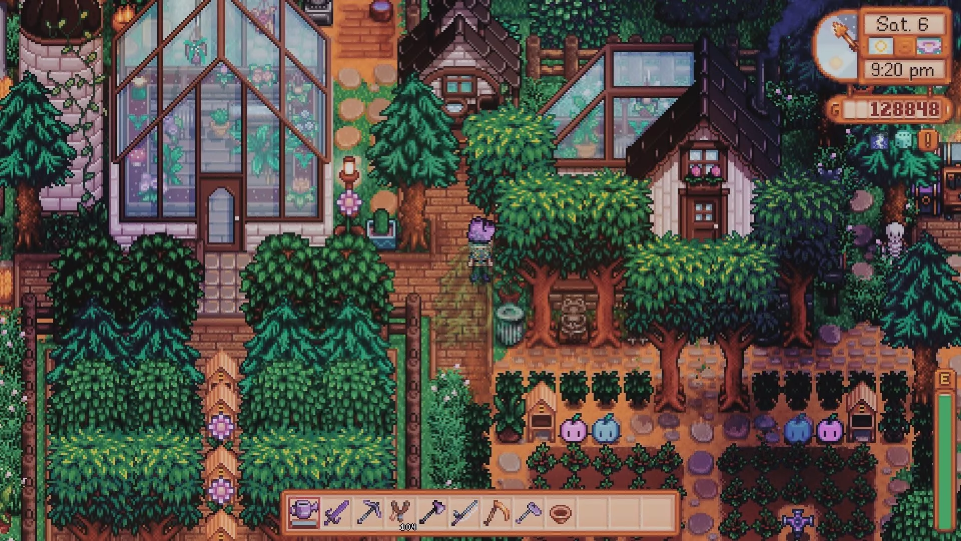 stardew valley farm is starting to look