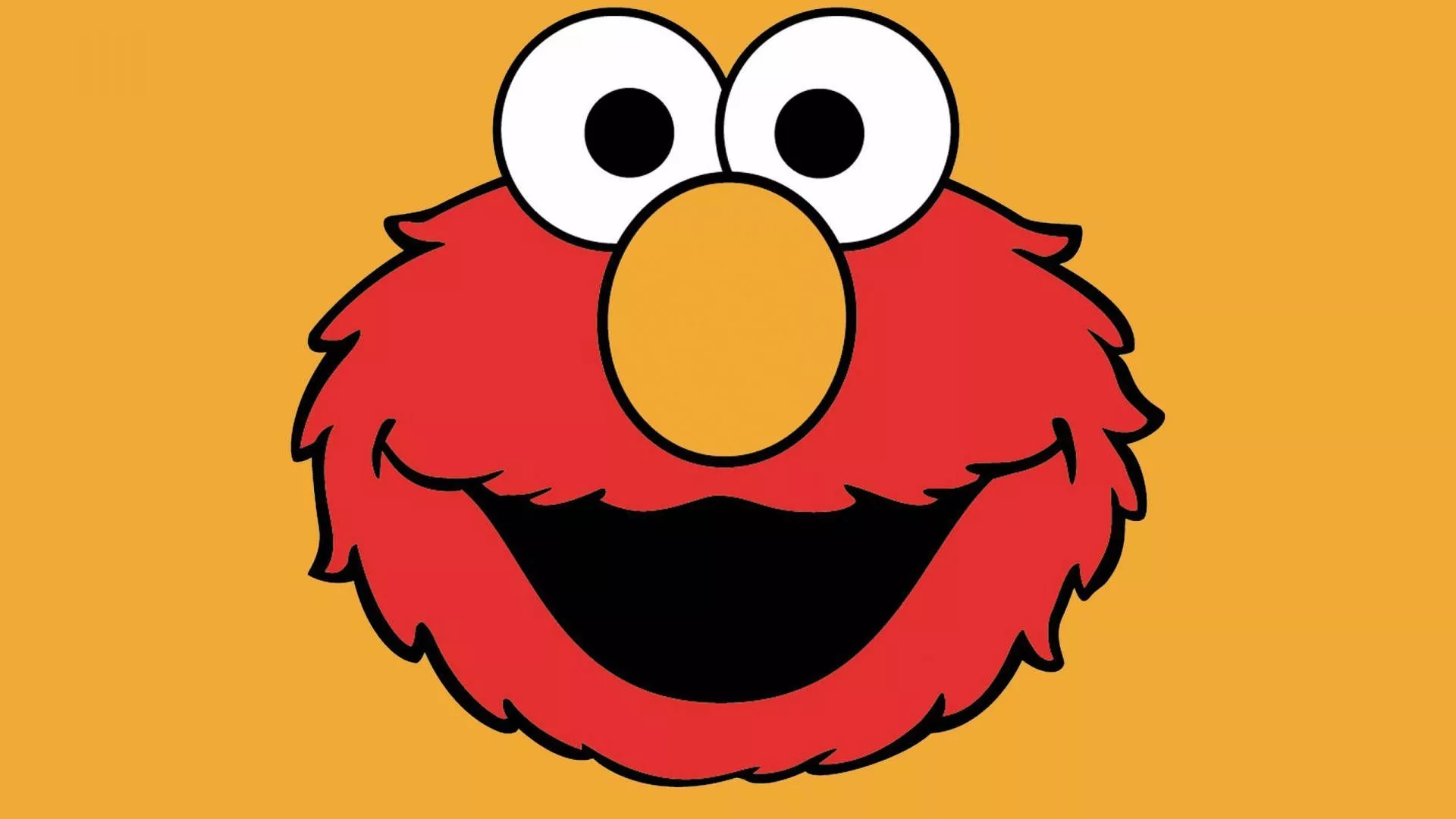 Happy Face Of Cartoon Elmo Wallpaper
