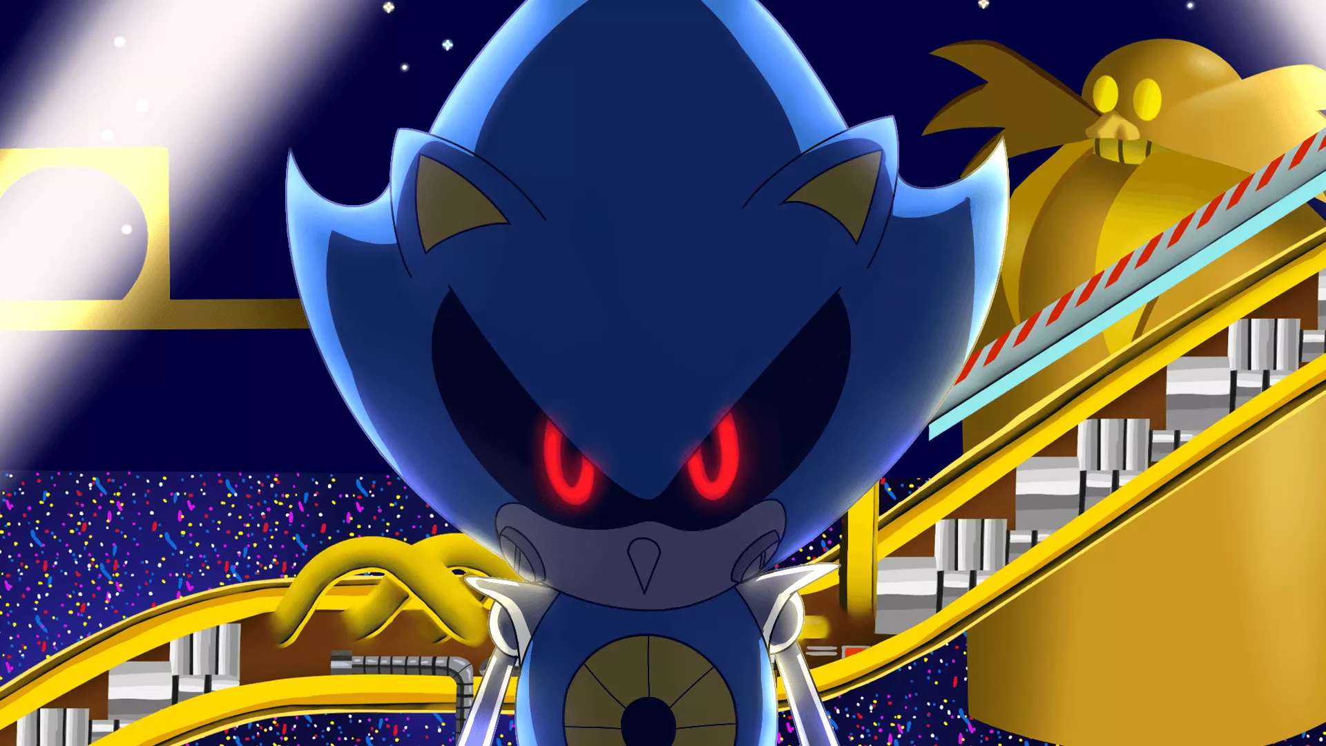 Metal Sonic Super Wallpaper 3 by Kamicciolo on Newgrounds
