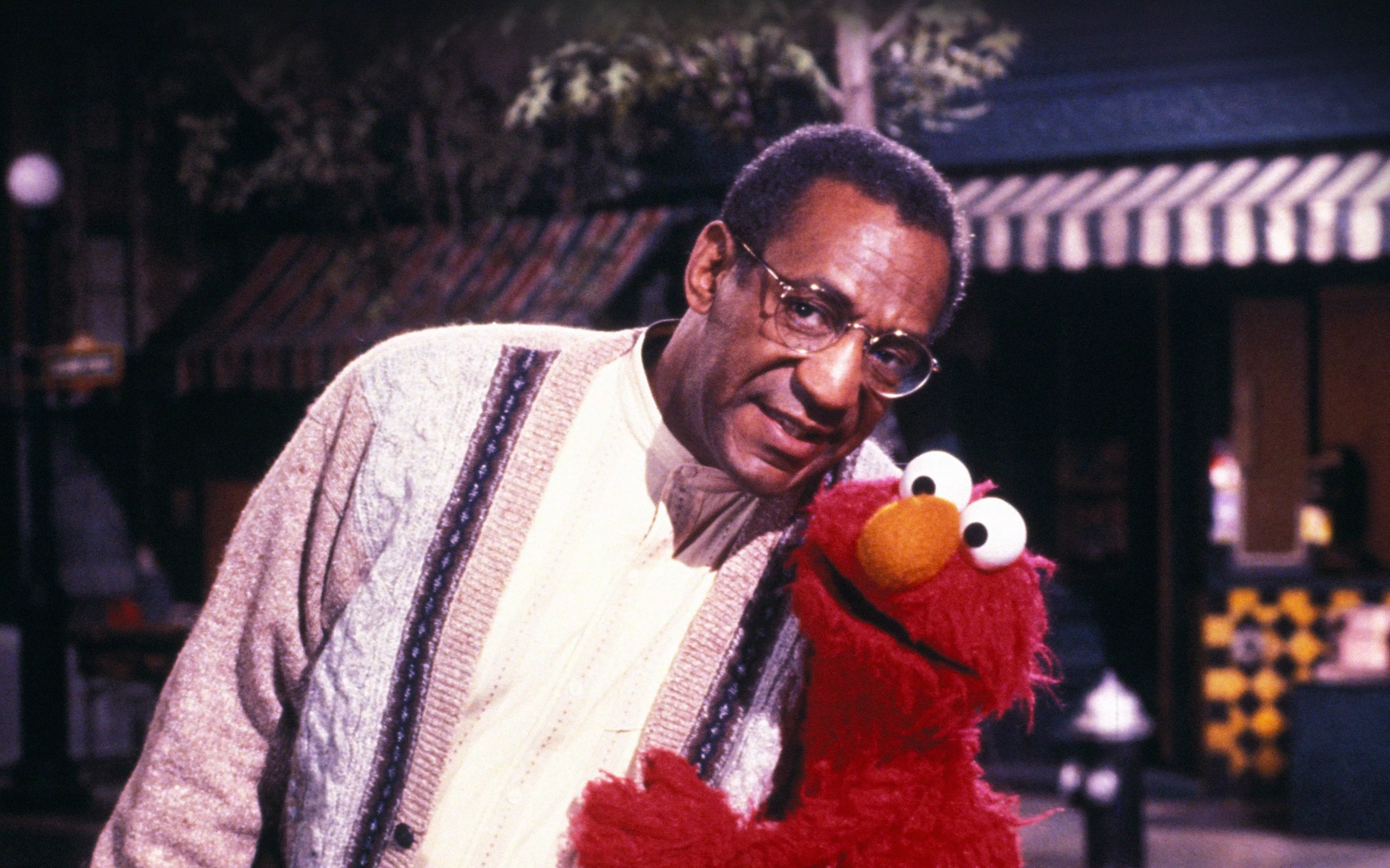 Bill Cosby With Sesame Street Elmo