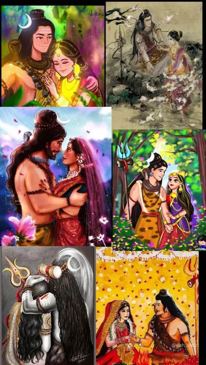parvati collage collection wallpaper 8k