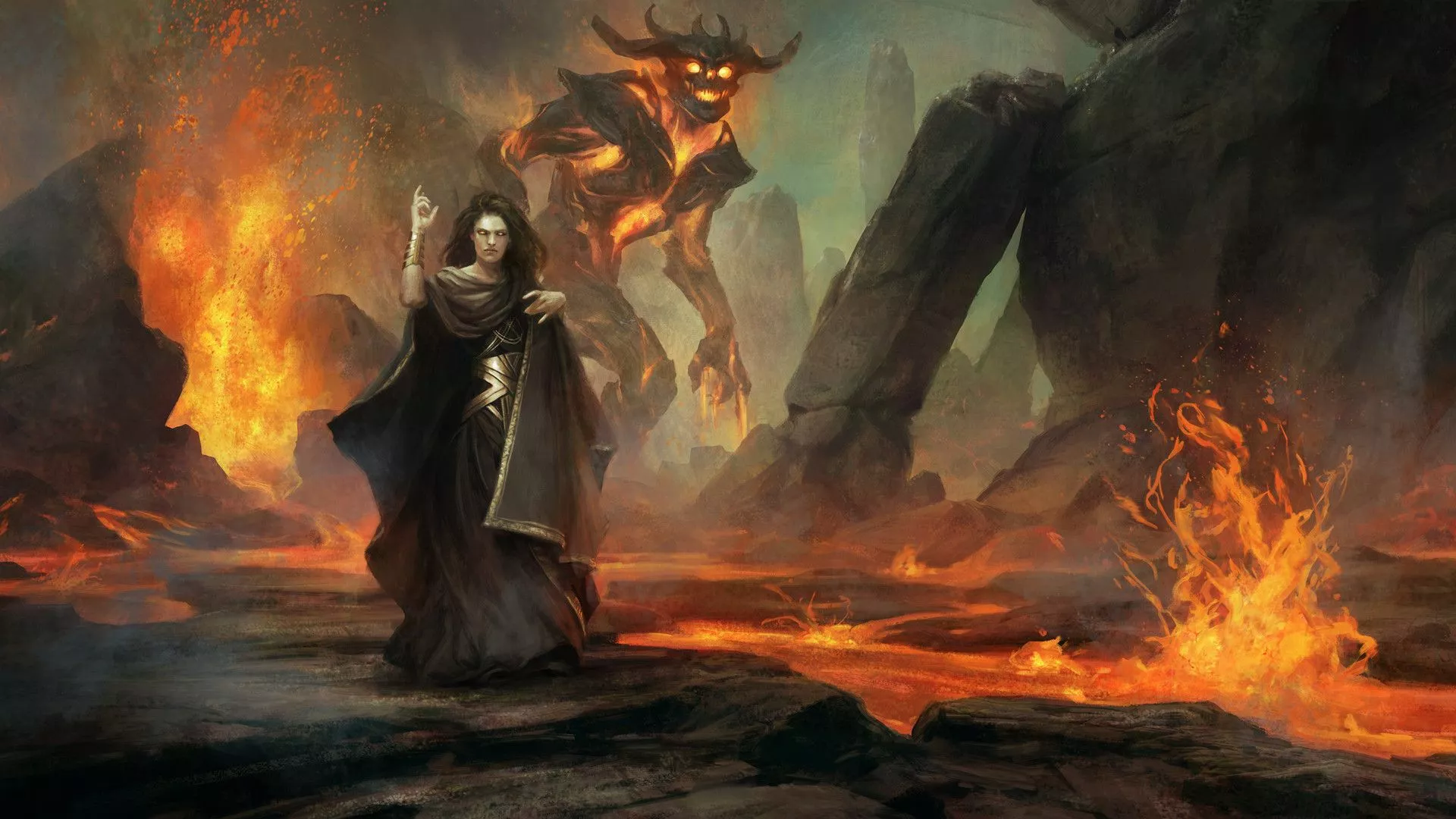 Download Giant Fire Fantasy Sorceress