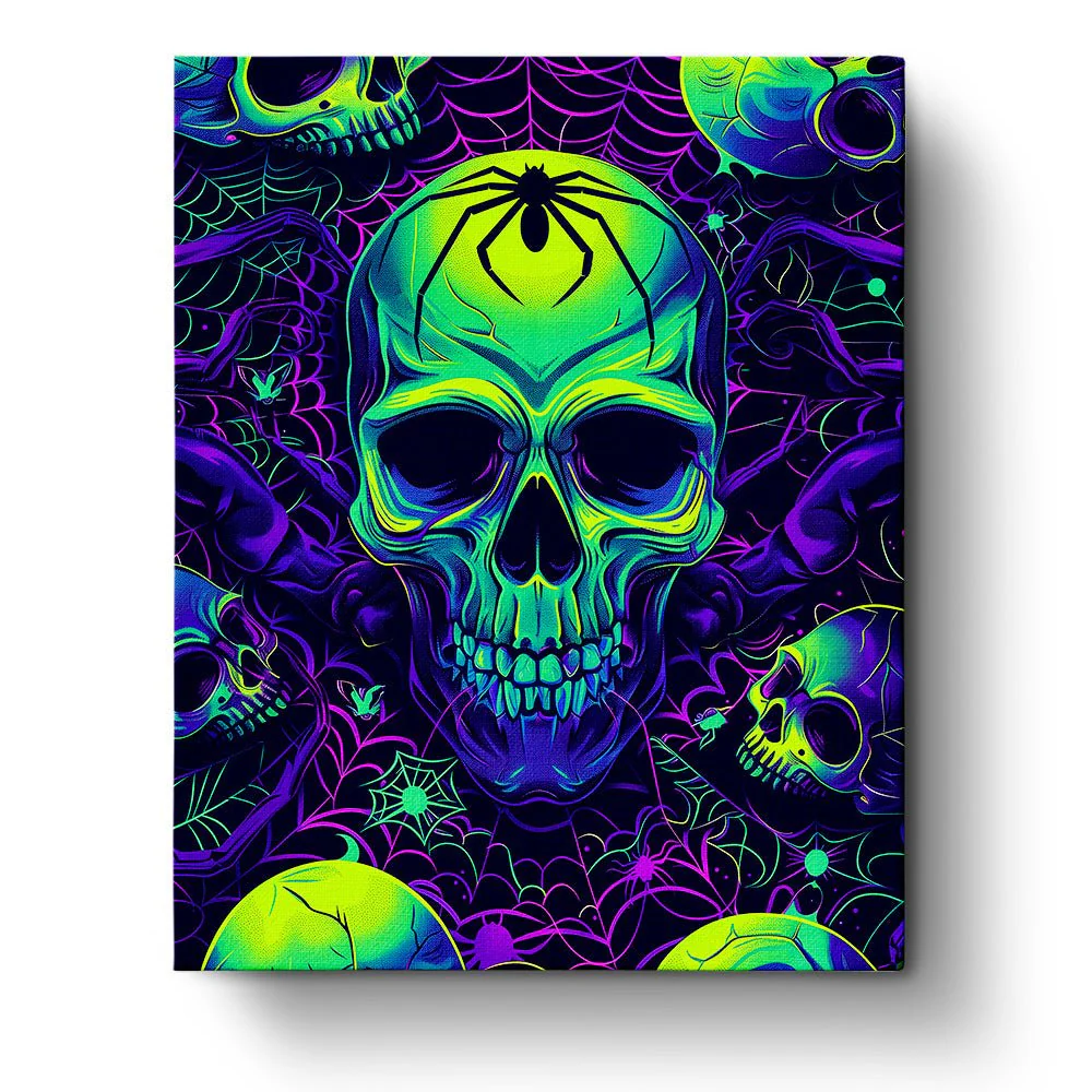 Glow In The Dark Skull Art