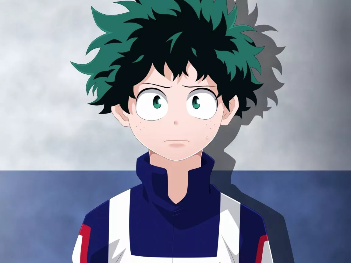 Download wallpaper 1152x864 cute, izuku