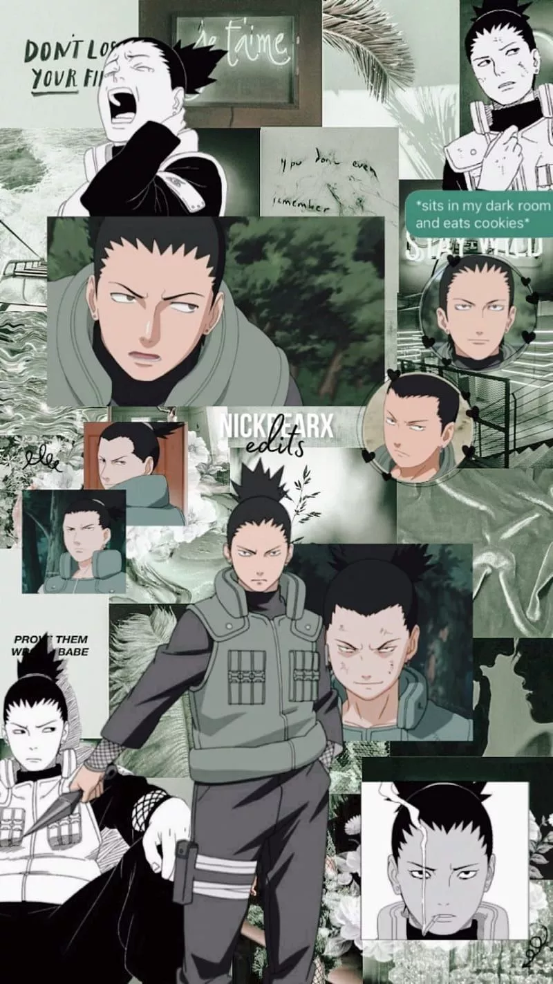 Shikamaru, naruto, collage, anime, HD