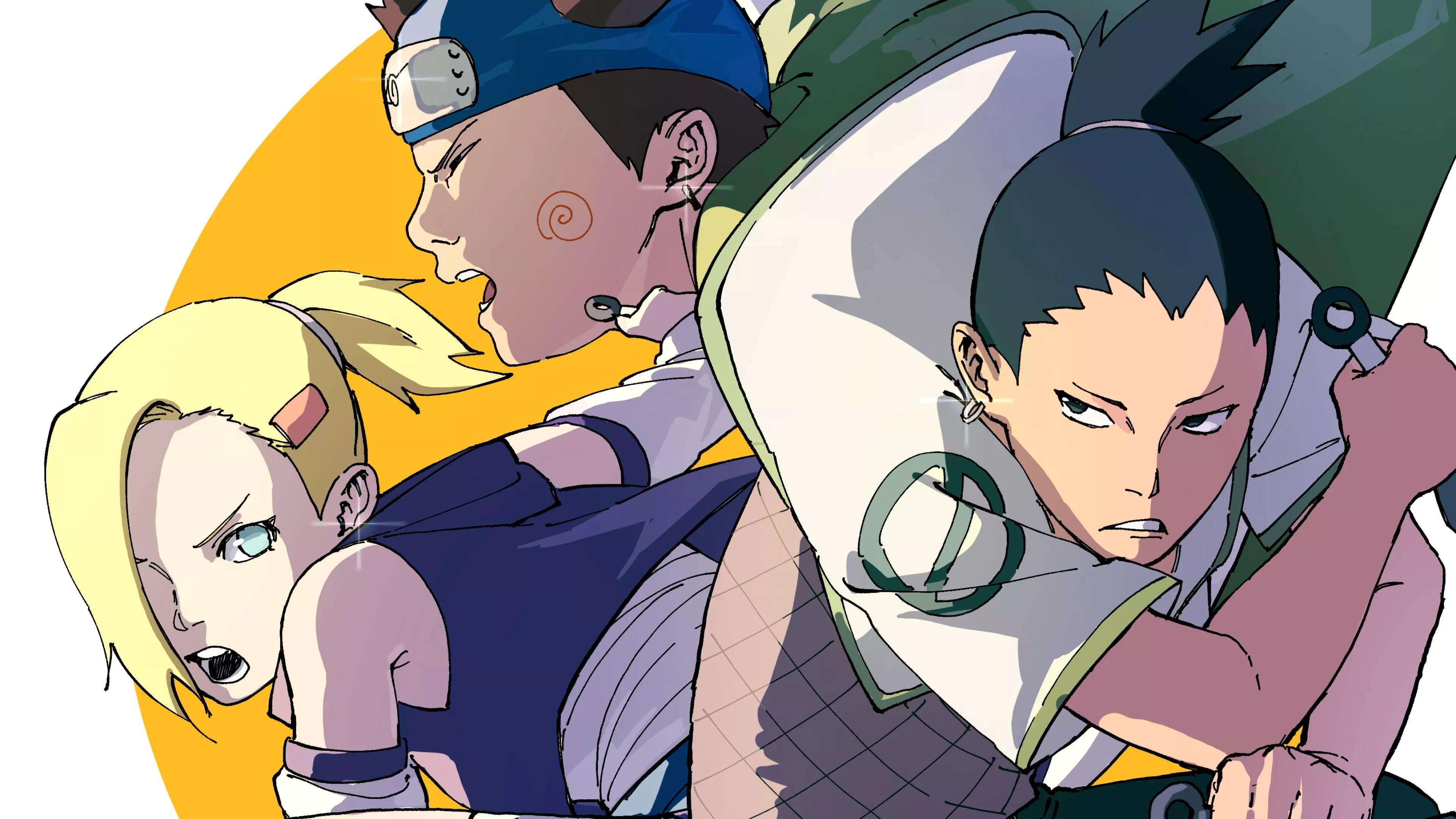 Temari Shikamaru Nara Choji Akimichi 4K