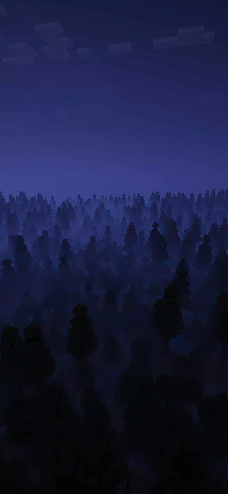 Blue Fog Over The Dark Forest IPhone