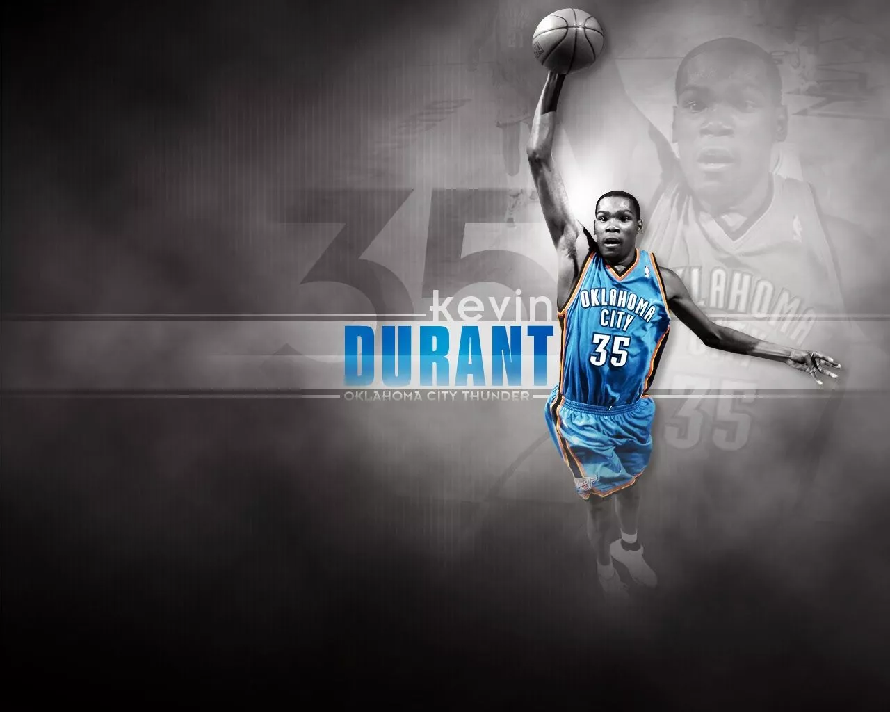 NBA Jam he's on fire hot Kevin Durant