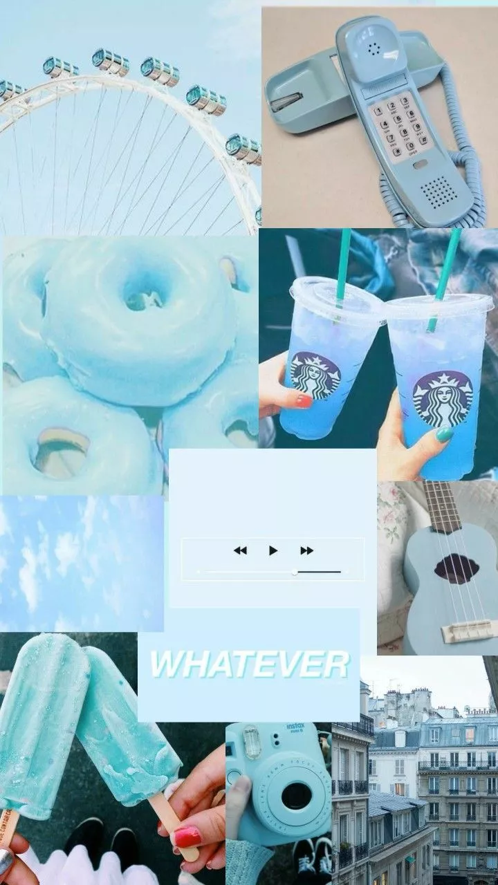 Blue Aesthetic Collage