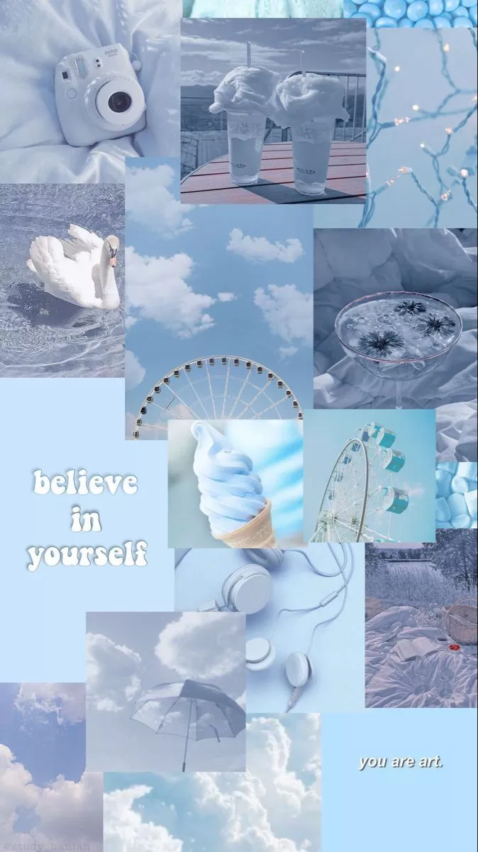 ♥Aesthetic blue collage♥
