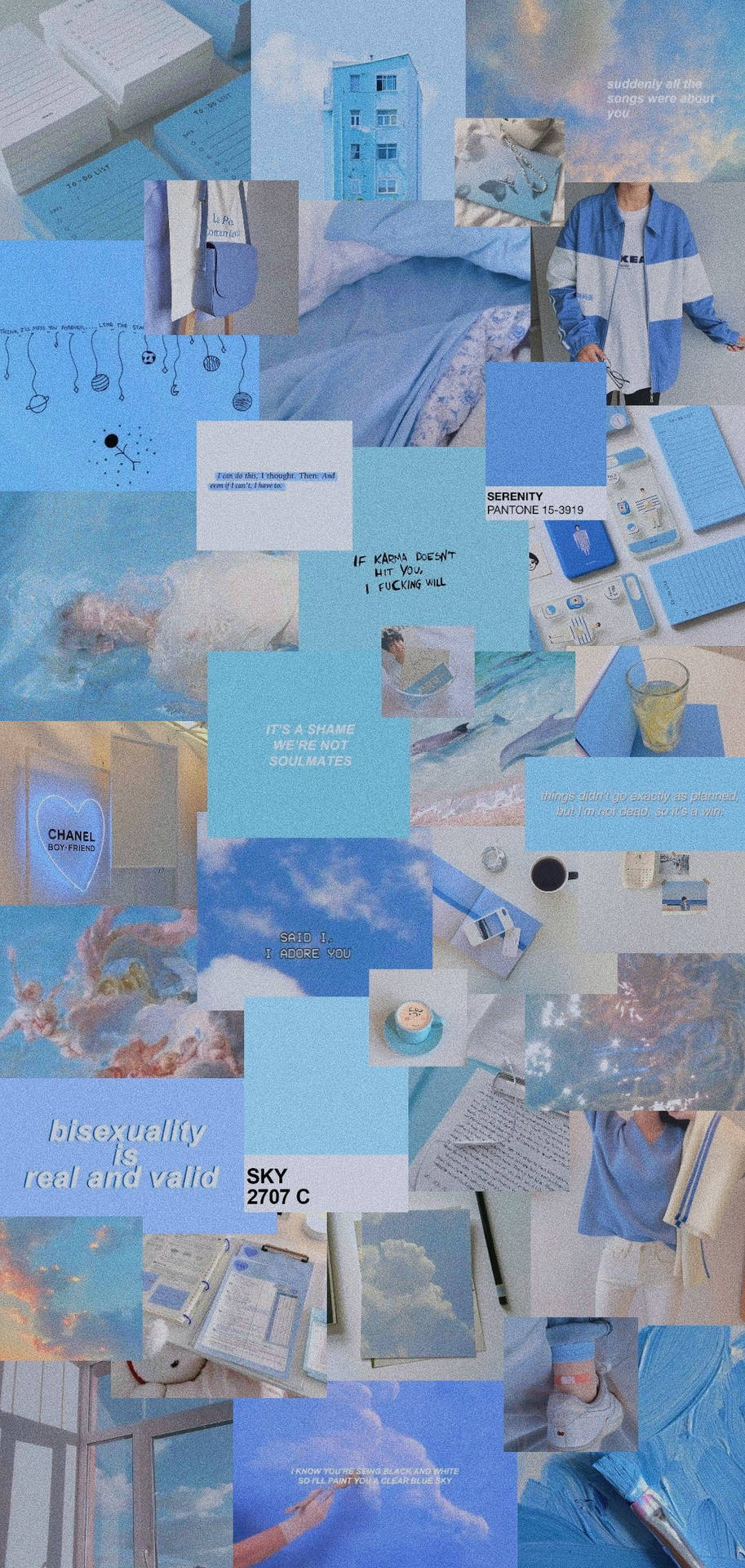 Download Cute Collage Dreamy Light Blue