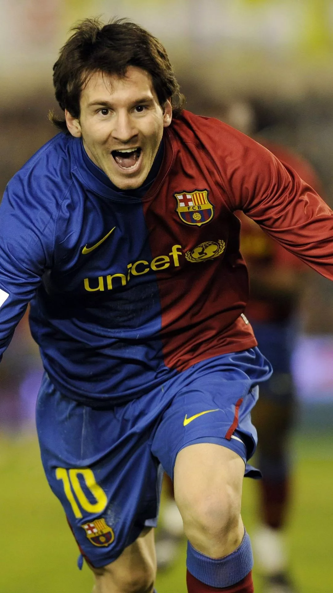 Lionel Messi Goal Celebration 5K Wallpaper