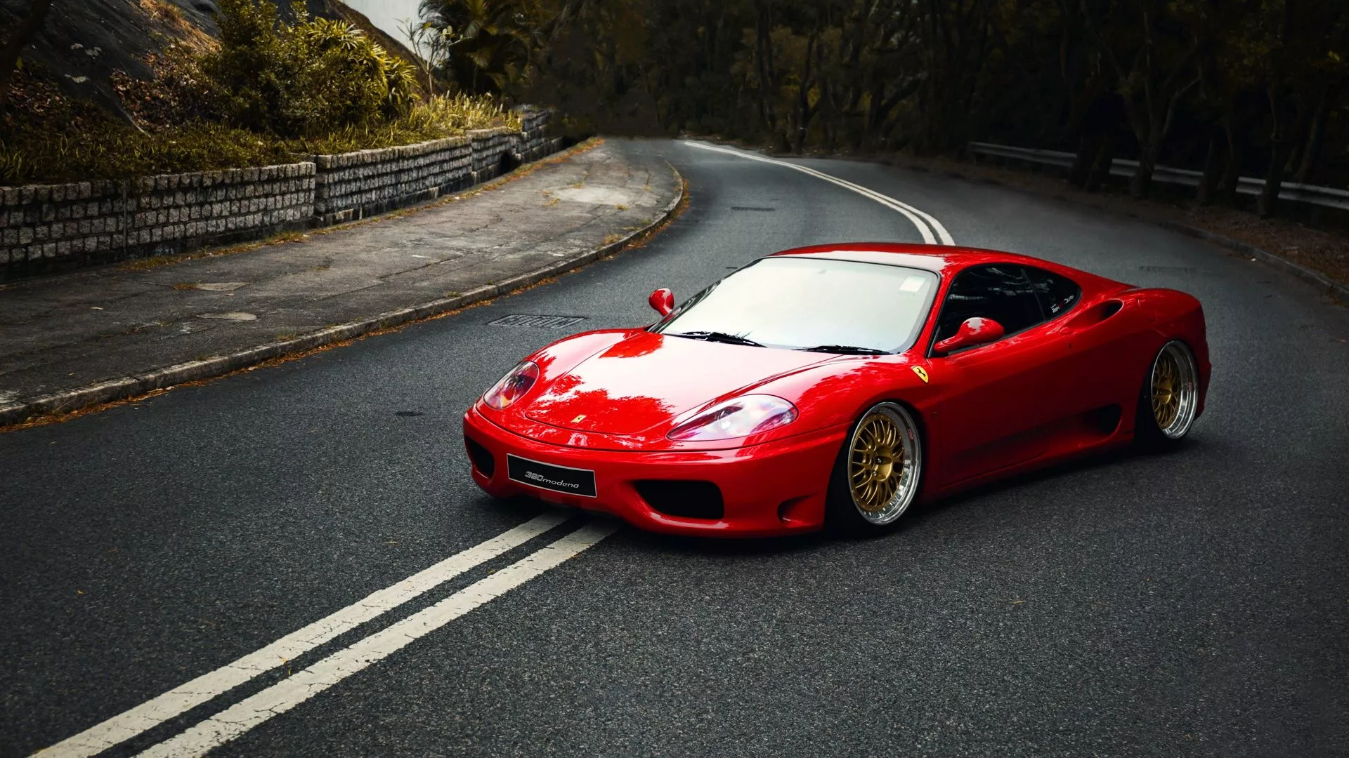 Wallpaper Red, Auto, Road, Machine